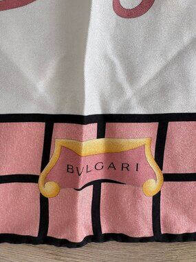 Authentic BULGARI Silk Scarf | Davide Pizzigoni Venice Design